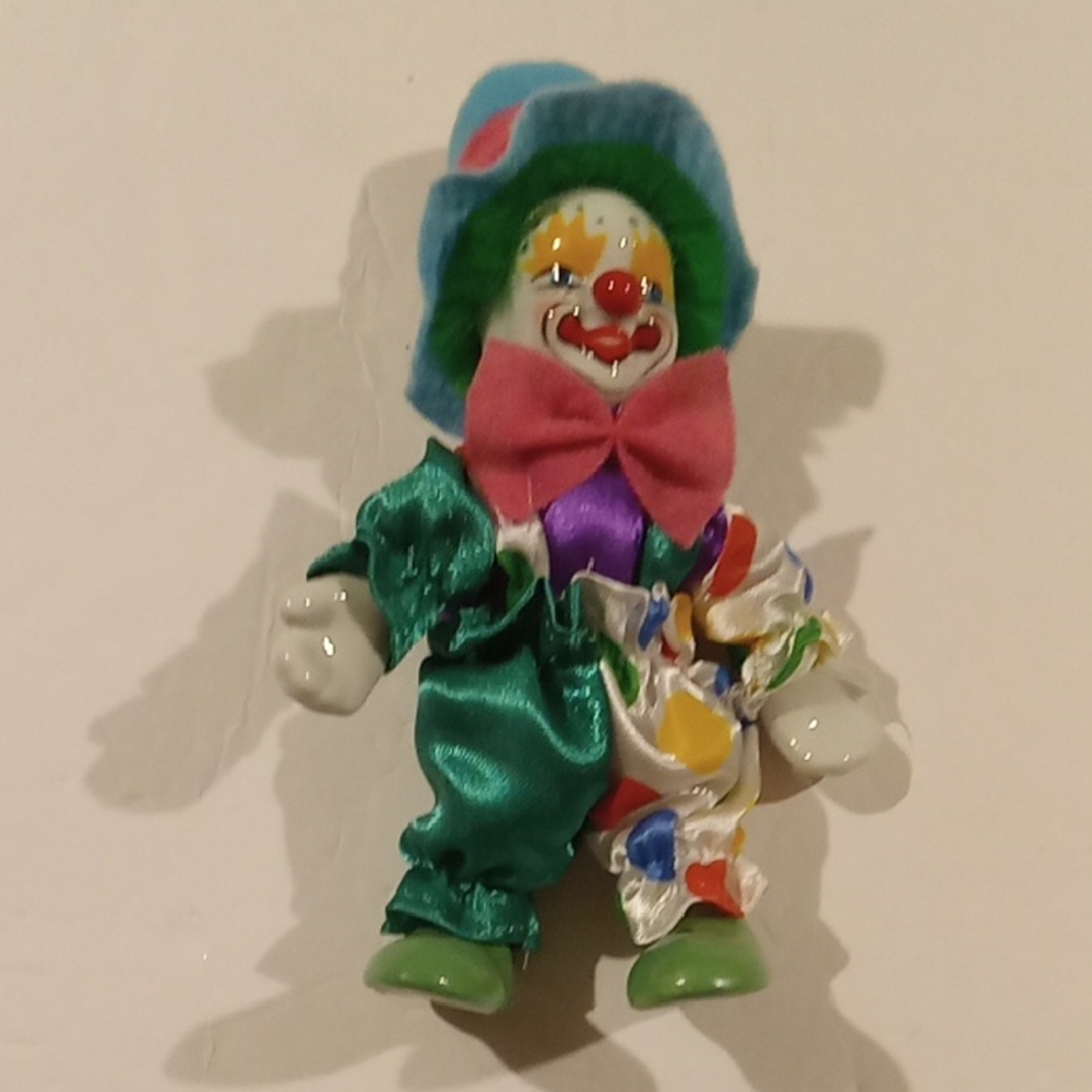 Colorful Whimsical Clown Figure